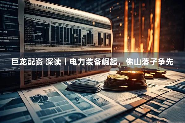 巨龙配资 深读丨电力装备崛起，佛山落子争先