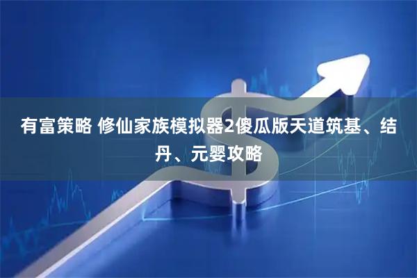有富策略 修仙家族模拟器2傻瓜版天道筑基、结丹、元婴攻略