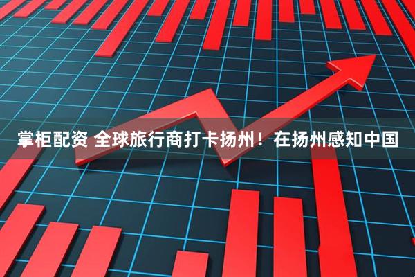 掌柜配资 全球旅行商打卡扬州！在扬州感知中国