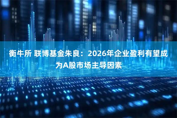 衡牛所 联博基金朱良：2026年企业盈利有望成为A股市场主导因素