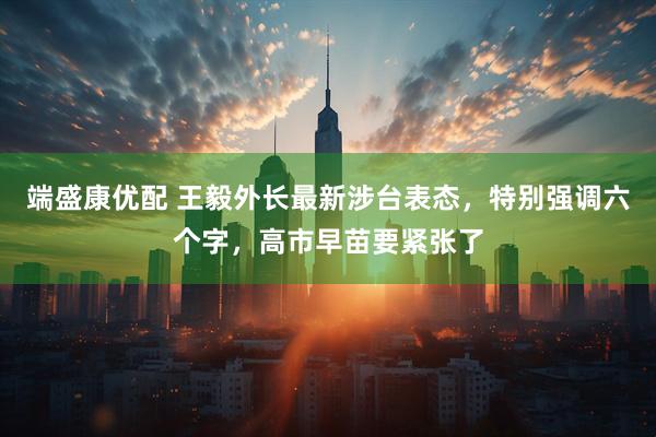 端盛康优配 王毅外长最新涉台表态，特别强调六个字，高市早苗要紧张了